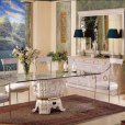 Renato Costa, luxury dining rooms from Spain, classic baroque furniture for dining rooms, stone dining tables, classic chest of drawers and mirror